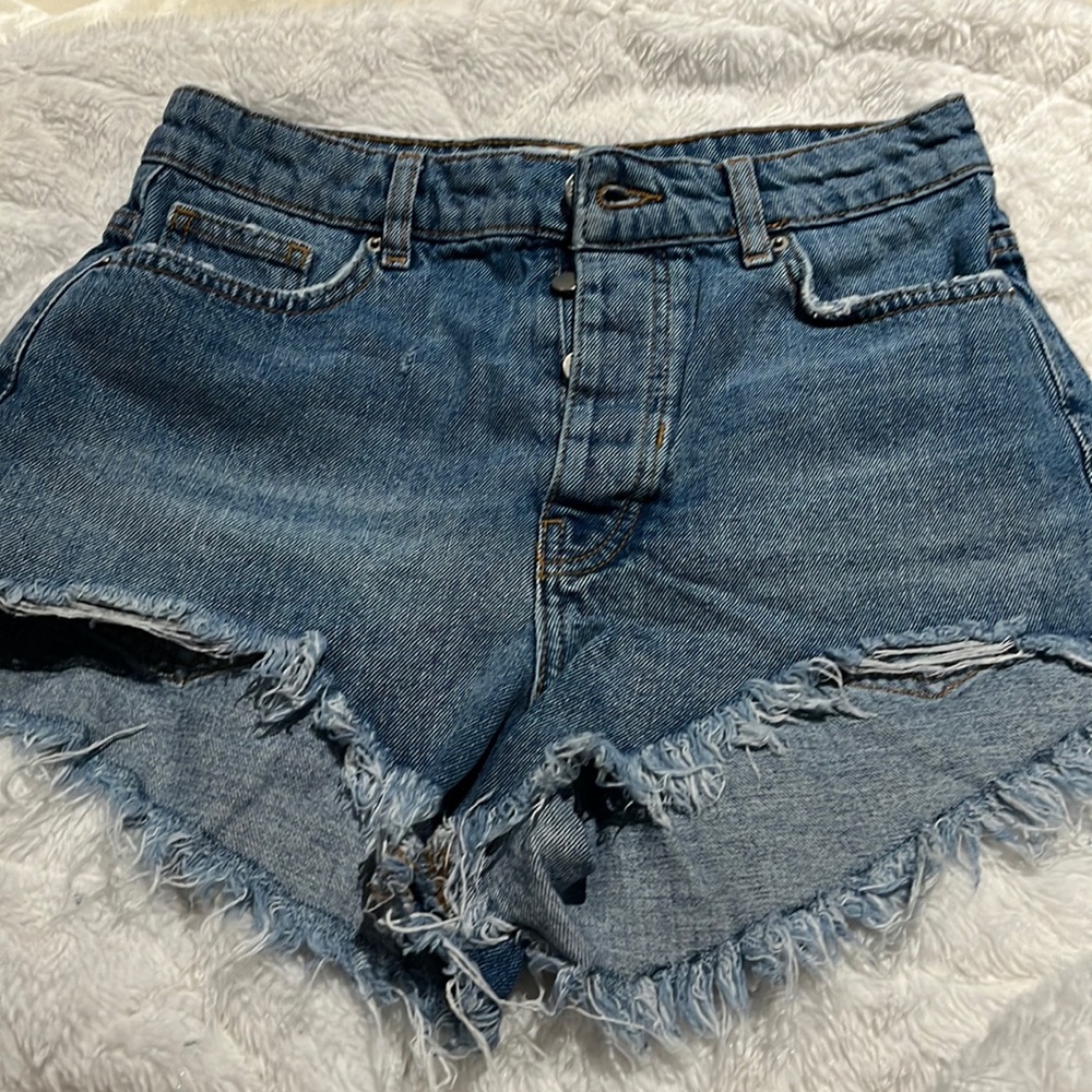 Bershka denim shorts.
